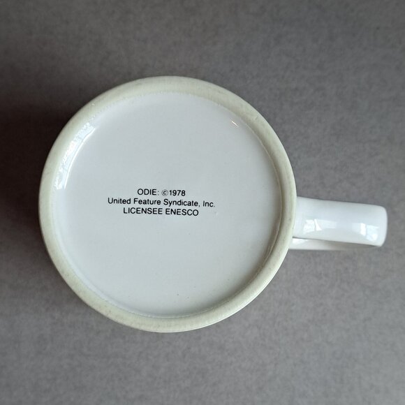 VINTAGE Odie: Caffeine Canine USED Coffee Mug (Garfield, Enesco, Garfield) PM - Picture 6 of 6